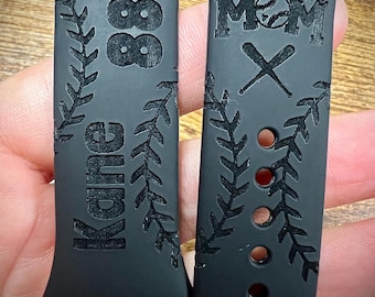 Baseball watch band baseball Engraved watch Band Personalized Watch Band baseball mama watch band Band sports watch band