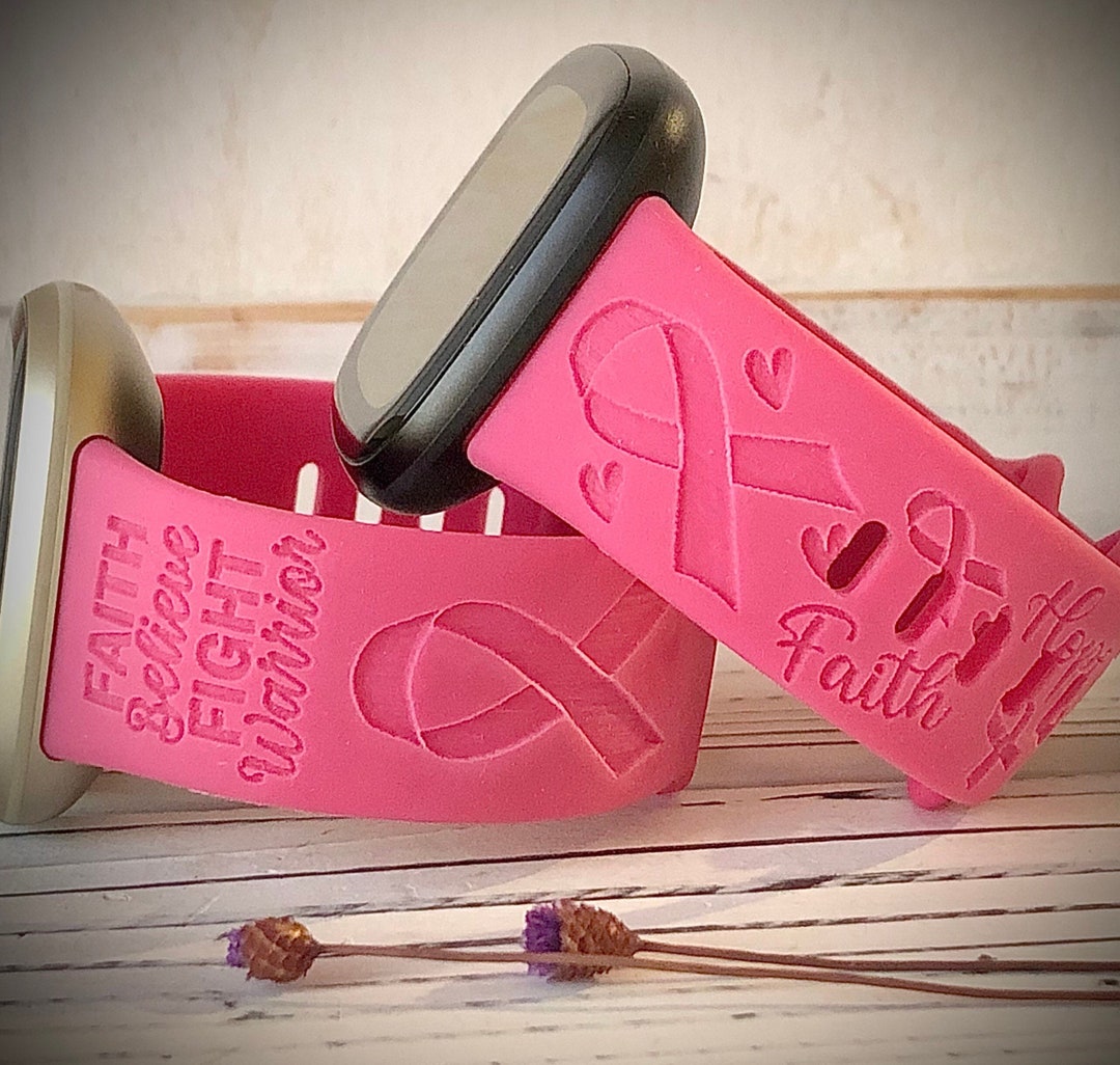 Cancer Awareness Engraved Watch Band Cancer Watch Band Personalized