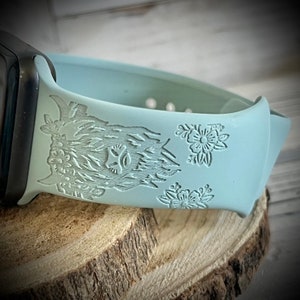 Highland cow watch band Cow Engraved watch Band Cow Silicone Band Farm watch band Cow engraved Watch band