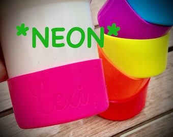 Neon Cup Boot Silicone Neon Tumbler Boot Engraved Silicone Boot Engraved Tumbler Boot Engraved Bottle Boot Stanley Cup Boot