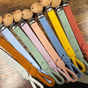 Pacifier Clip Pacifier Holder Binky Clip Binky Holder Personalized Pacifier Holder Personalized Baby GIft immagine 5