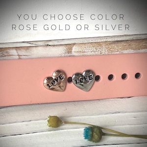 Watch Band Charm Love Charm Smart watch Band Charm Charms for Watch band Heart Charm for Watch