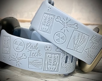 X ray tech watch Band x ray technician watch Band medical engraved watch Band radiology watch band