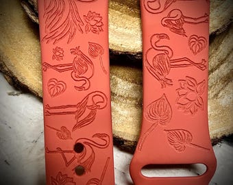 Flamingo Watch Band flamingos watch Band animal watch band tropical watch band flamingo gift
