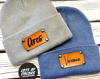 Engraved Beanie Engraved Baby Hat Engraved Toddler Hat Winter Hat Personalized beanie hat Engraved beanie