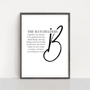 Family Name Manifesto Print | Family Name Print | Home Decor | Farmhouse Living Room Decor | Personalized Print | Wedding Gift