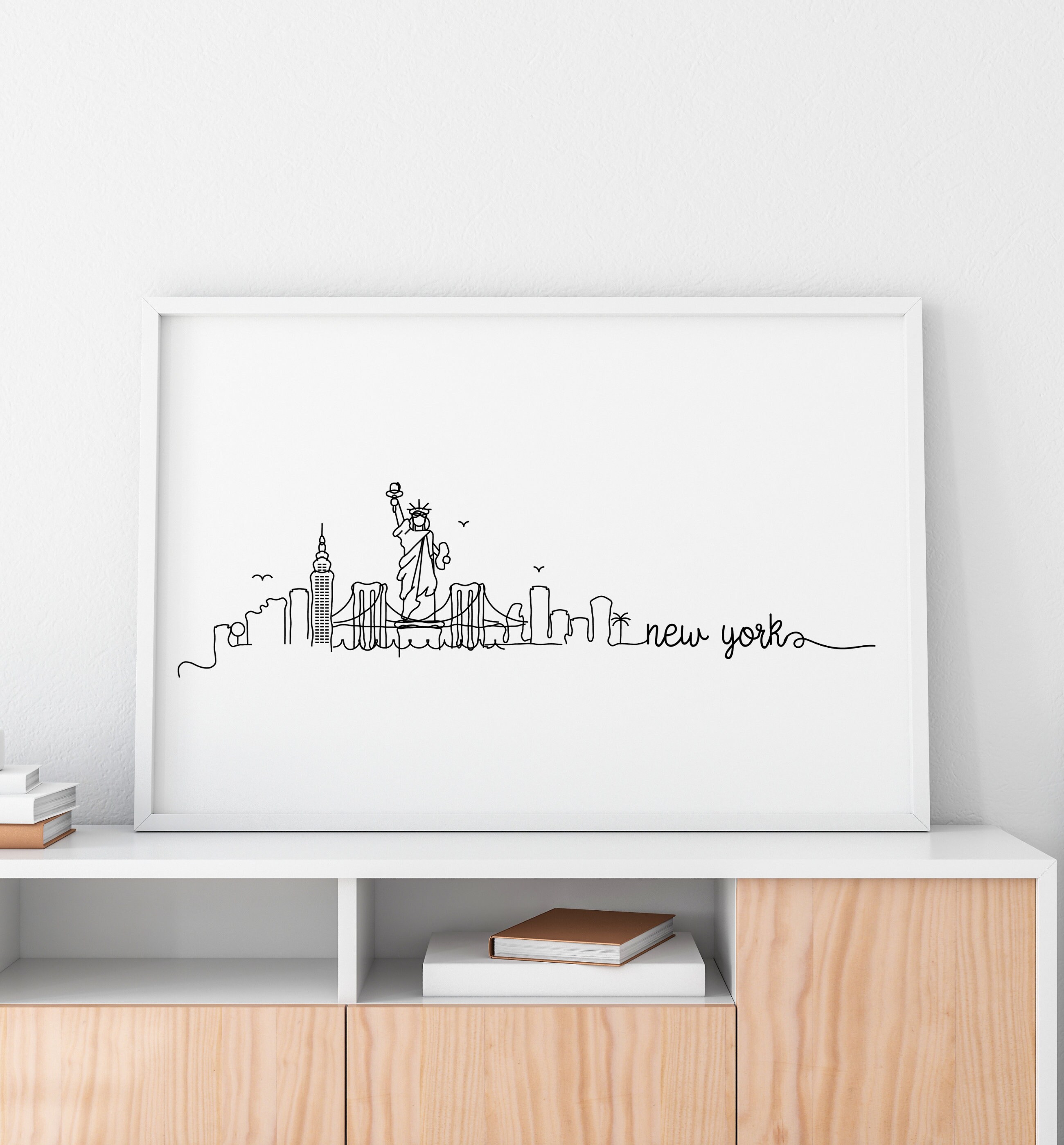 New York Skyline Printable Poster City