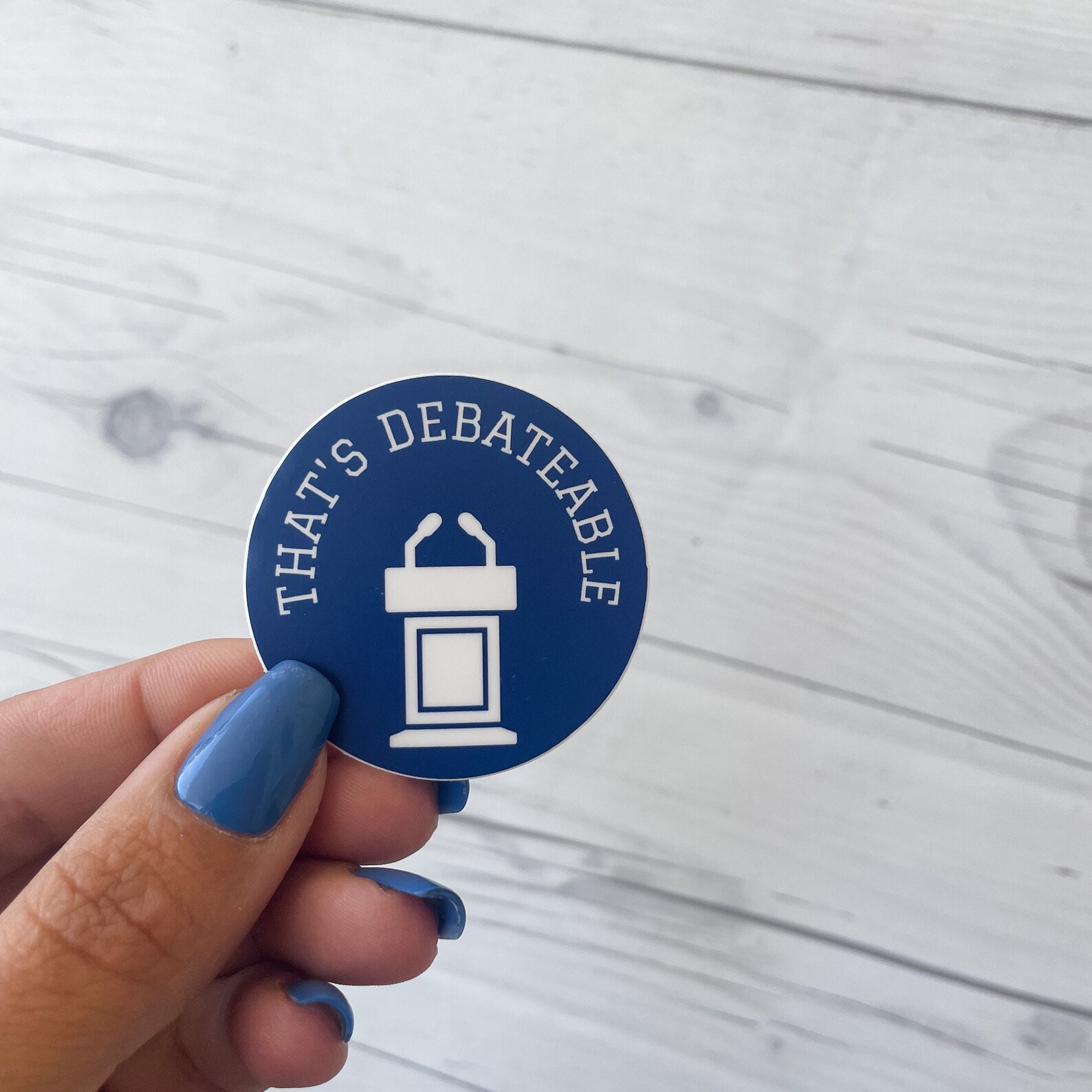 That's Debateable Sticker, Funny Debate Club Decal, Speech and Debate ...