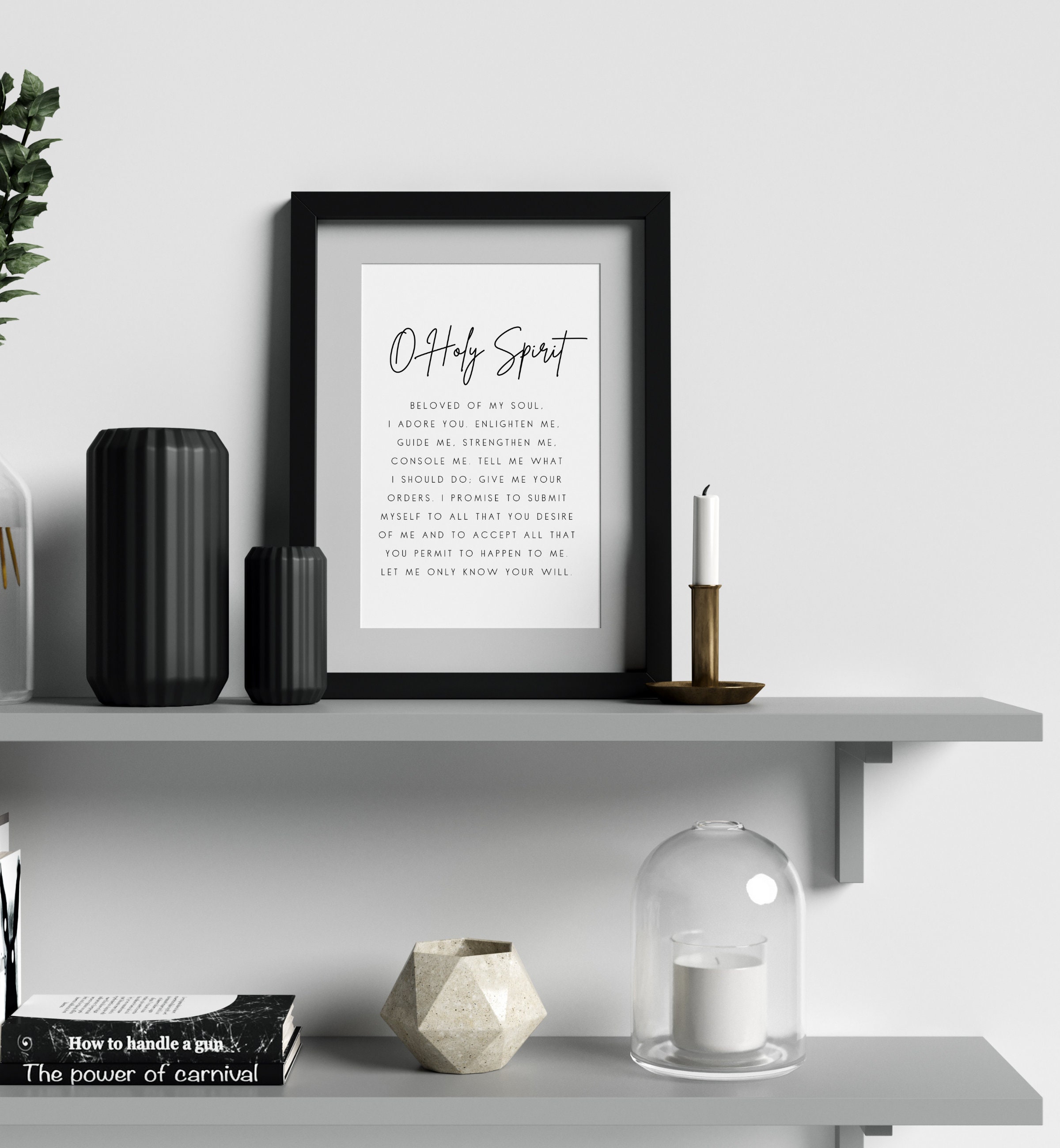 O Holy Spirit Prayer Dining Room Scripture Sign Scripture Etsy UK