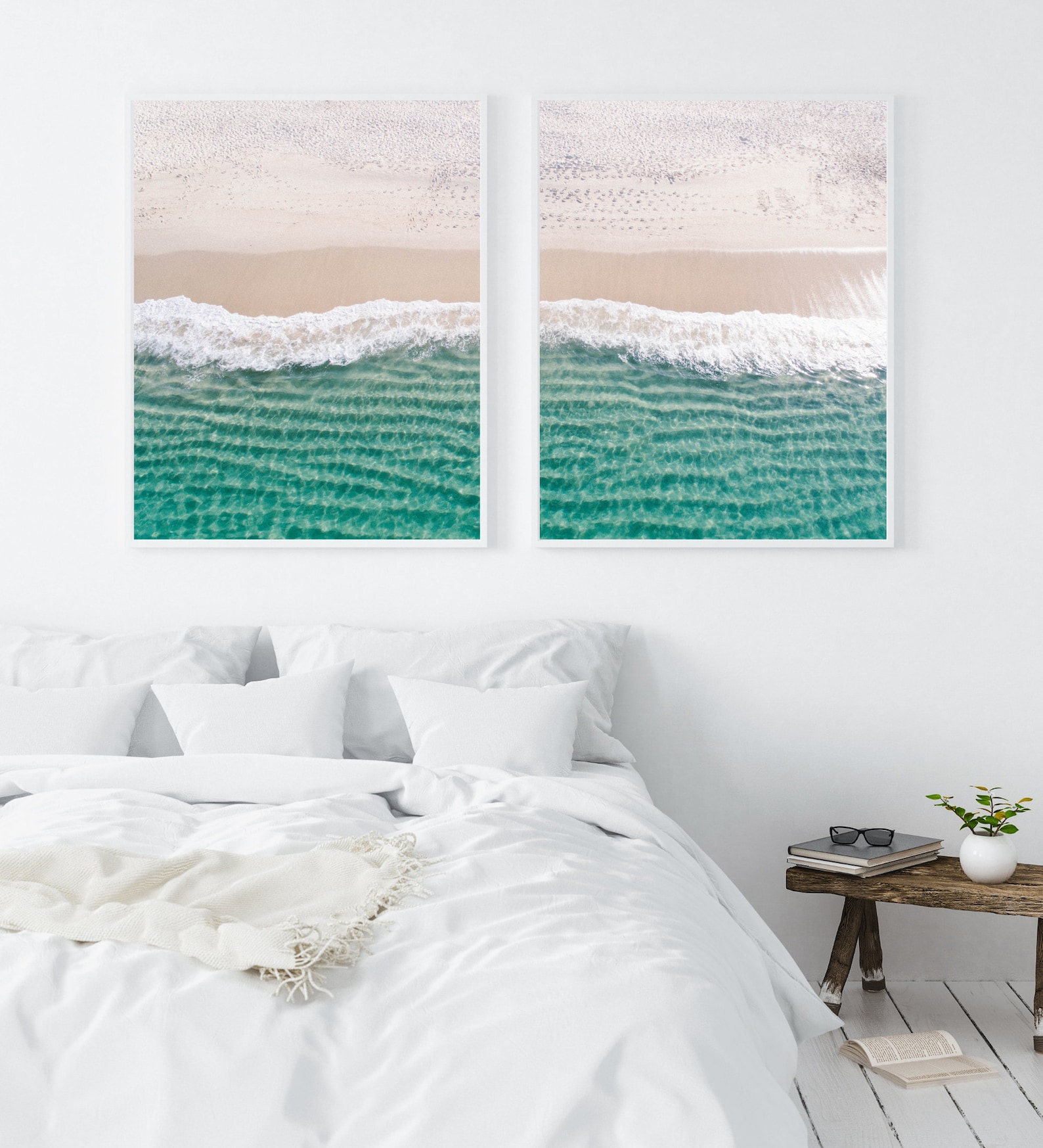 Coastal Wall Decor Bedroom Wall Decor Above Bed Wall Art | Etsy