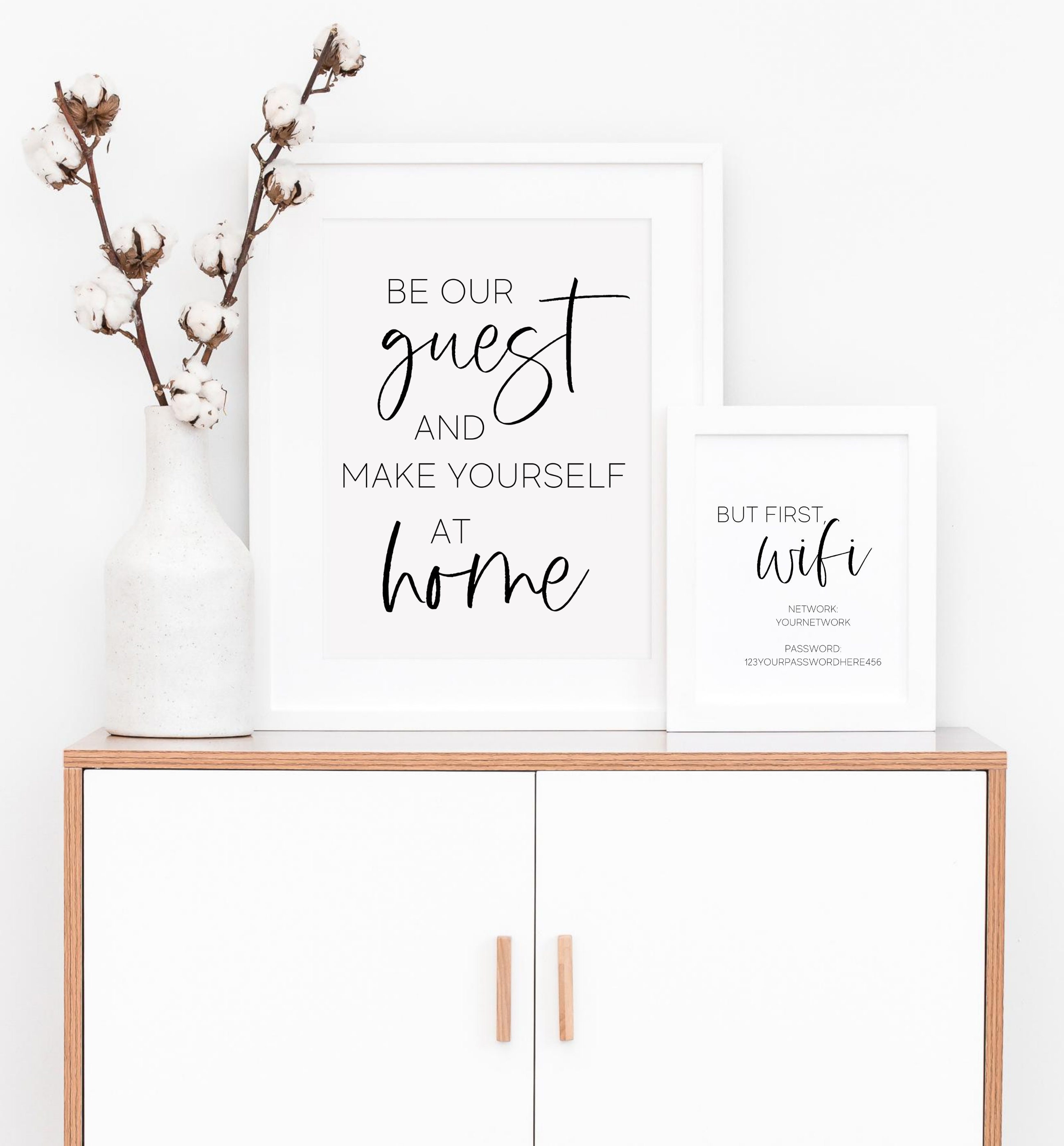 Be Our Guest and Make Yourself at Home Guest Room Printable - Etsy