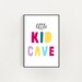 Little Kid Cave Print Printable Wall Art Kids Room Decor - Etsy