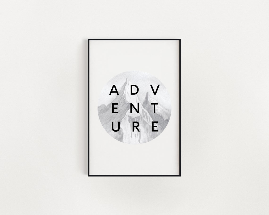 Adventure Nursery Printable Poster Nursery Prints | Etsy