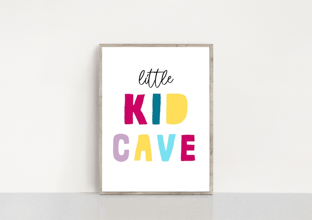 Little Kid Cave Print | Printable Wall Art | Kids Room Decor | Nursery ...