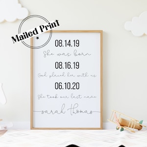 ADOPTION Gifts | Adoption Sign | Personalized Adoption Print | Gotcha Day Poster | Gotcha Day Gift | Chosen Adopted Named Poster