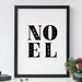 Noel Printable Christmas Printable Digital Download Noel - Etsy