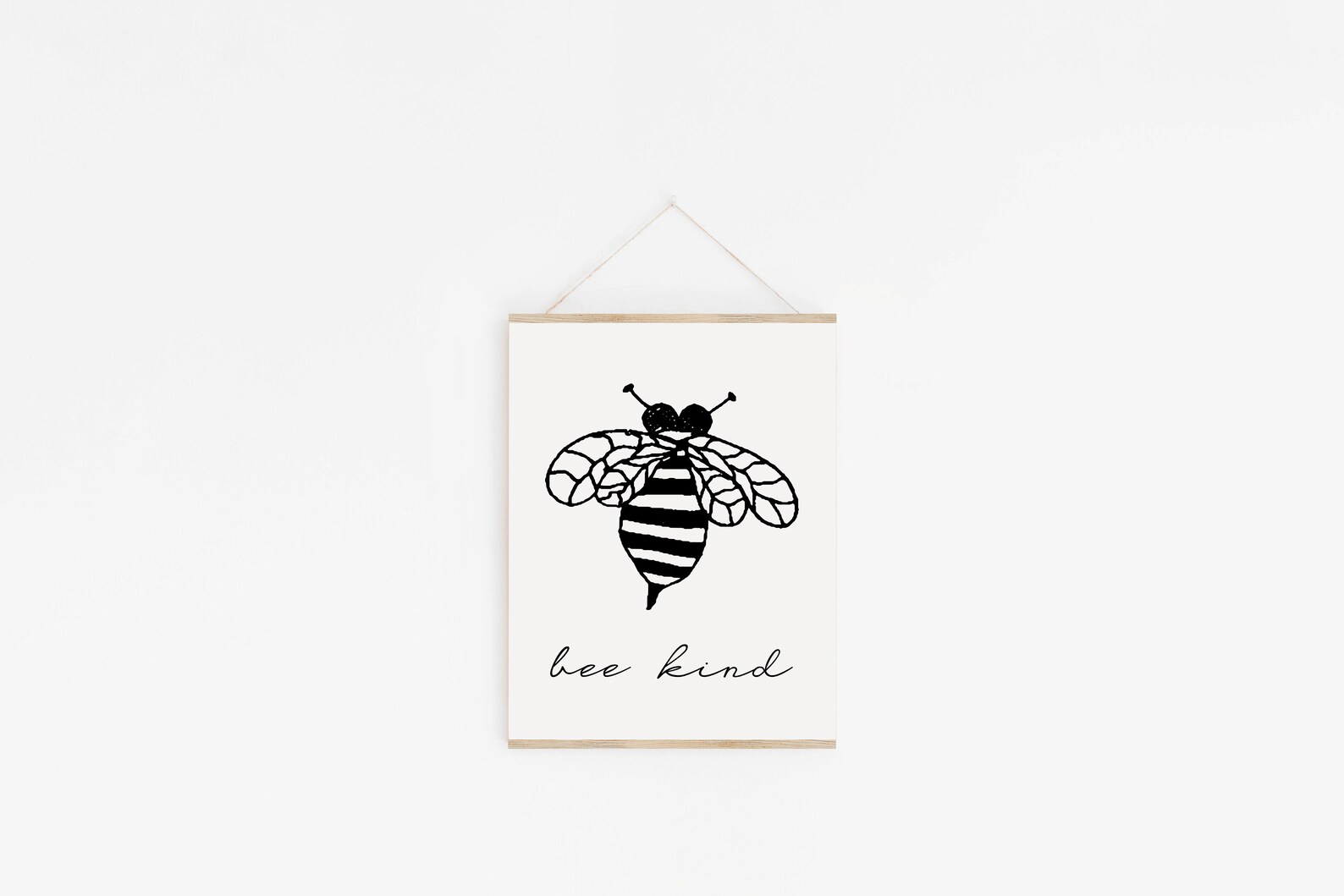 Bee Kind Print Printable Wall Art Be Kind Poster Kids | Etsy