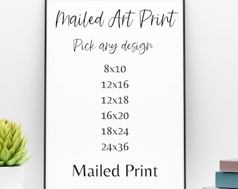 Mailed Art Print | Physical Print | Printing Service | Wall Decor | Poster print | Printed wall art | Archival Giclee Print