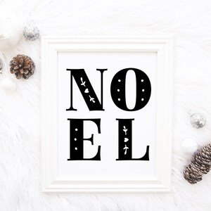 Noel Printable Christmas Printable Digital Download Noel - Etsy