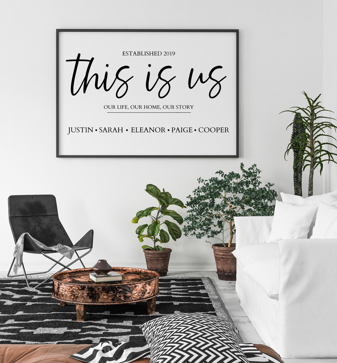 This is Us Family Sign | Living Room Prints | Family Name Print ...