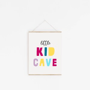 Little Kid Cave Print | Printable Wall Art | Kids Room Decor | Nursery ...