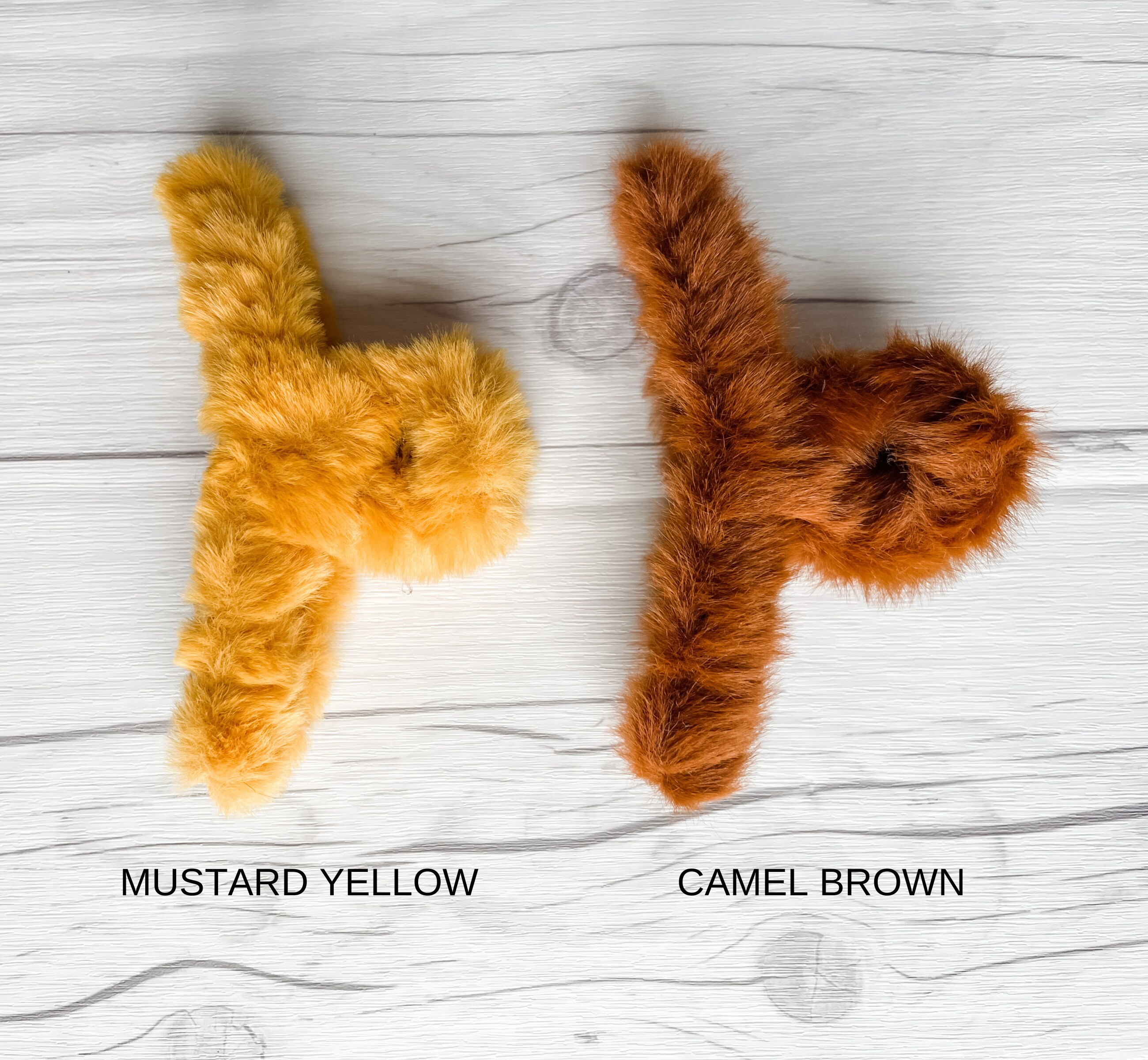 ? Lovely Fluffy Fuzzy Furry Soft Oversized Jumbo Caterpillar Thick Hair Clips Yellow Woolly Bear Season! - Bug News main image 2