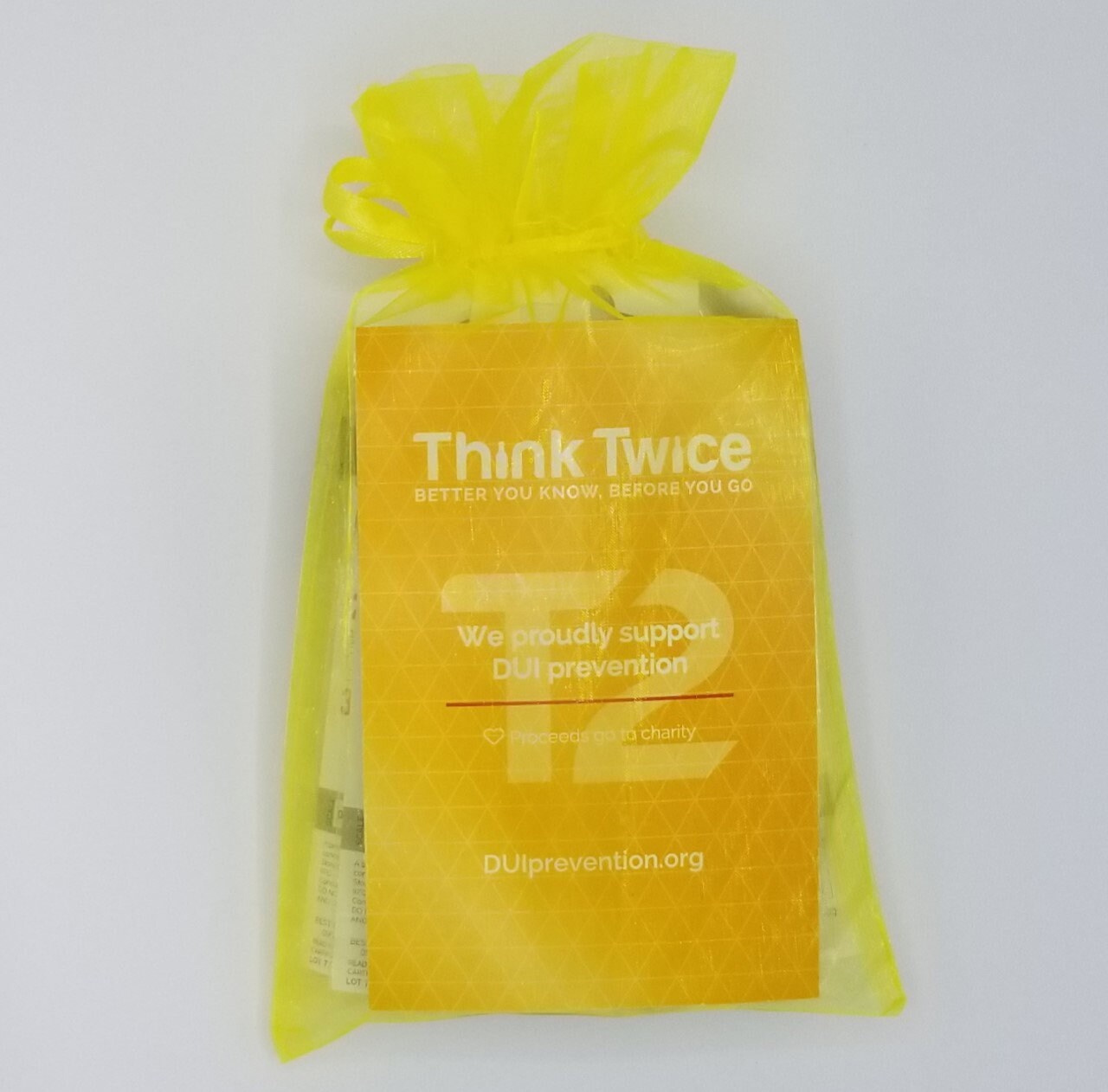 Think Twice SingleUse Breathalyzer Gift Bag Alcohol Test Etsy