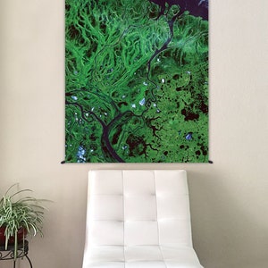 Home Décor Tapestry - Nature Wall Hanging - Landscape Tapestry - Yoga Gift - Hippie Tapestry - Nature Wall Hanging - Map - Earths Aquarium