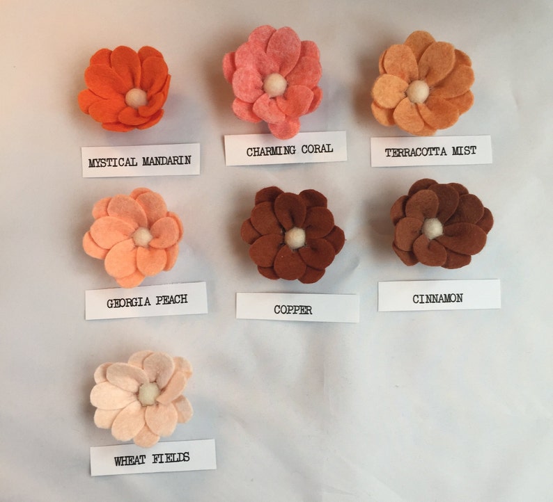 Made to Order Custom Felt Hydrangea flowers You pick color