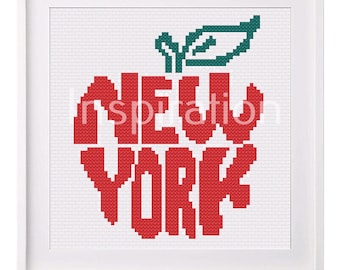 Patrón de punto de cruz de la manzana de Nueva York (PDF)