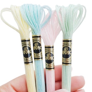 4x DMC Light Effects, Metallic Floss, Dmc Embroidery Threads, Dmc Mouliné Light Effects, Dmc Embroidery Floss, Dmc Floss, DMC Metallic Floss