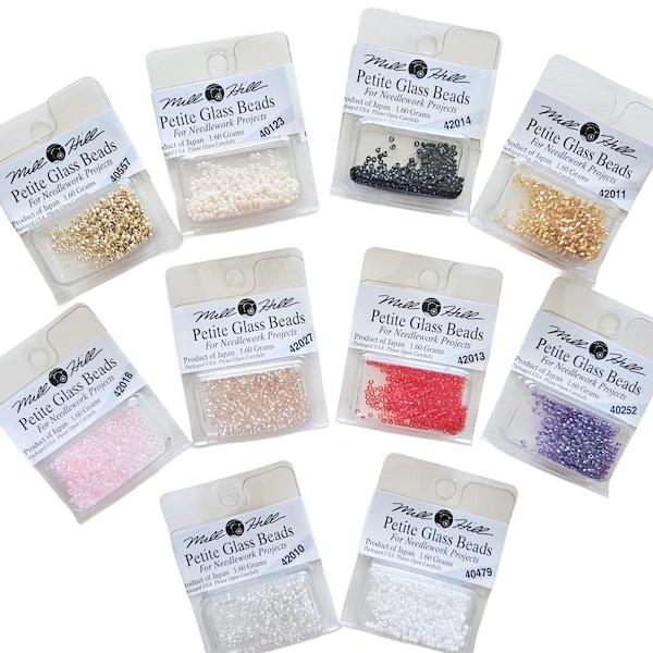 Mill Hill Seed Petite Glasperlen - 15/0 (1,5 mm) - 1,60 Gramm ca. 425 Stück in einer Packung./ Perlen für Handarbeiten - Made in Japan