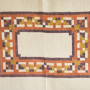 13.5&quot; x 9&quot; Hand Painted Tapestry Needlepoint Canvas 5ct Mesh (NOT a Kit, only Canvas) / NEW Hand-Printed Canvas to Stitch /Tapestry Canvas