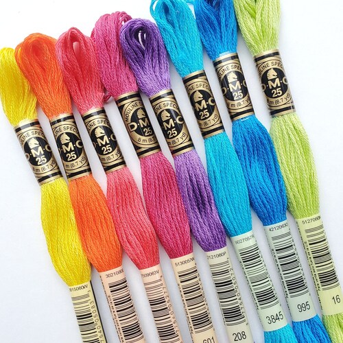 8x Pink DMC Flosses Dmc Threads DMC Kit Dmc Set of Colors Etsy