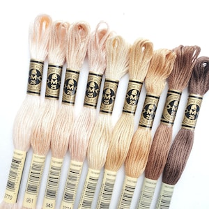 DMC Mouliné Étoile Embroidery Floss Collection - Neutral Browns - Stitched  Modern