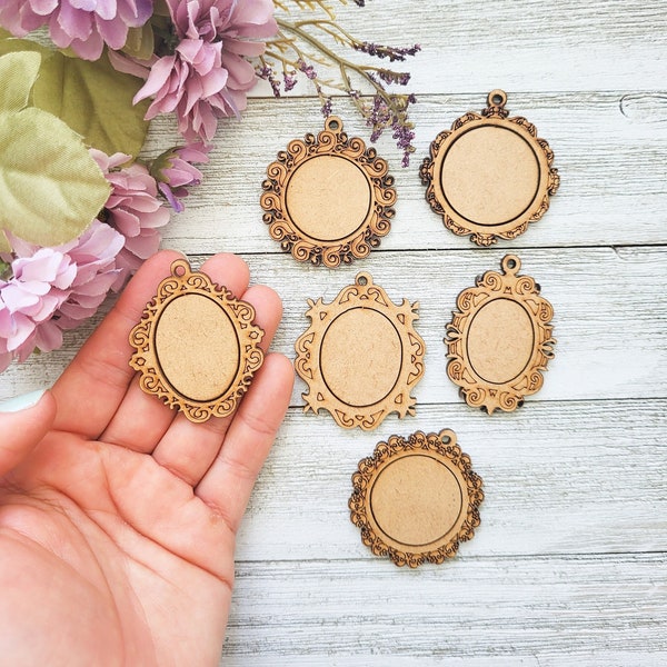 1x Small Embroidery Wooden Hoops, Small Frames, Small Embroidery Hoops, Mini Hoops Pendants, Mini Round Wooden Hoop, Wooden Frames