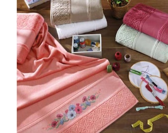 Aida 14ct Towel to Cross Stitch by Dohler "SoftBella" Model