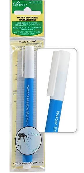 Clover Water-Soluble Fabric Marker (Fine) CL515 in 2023