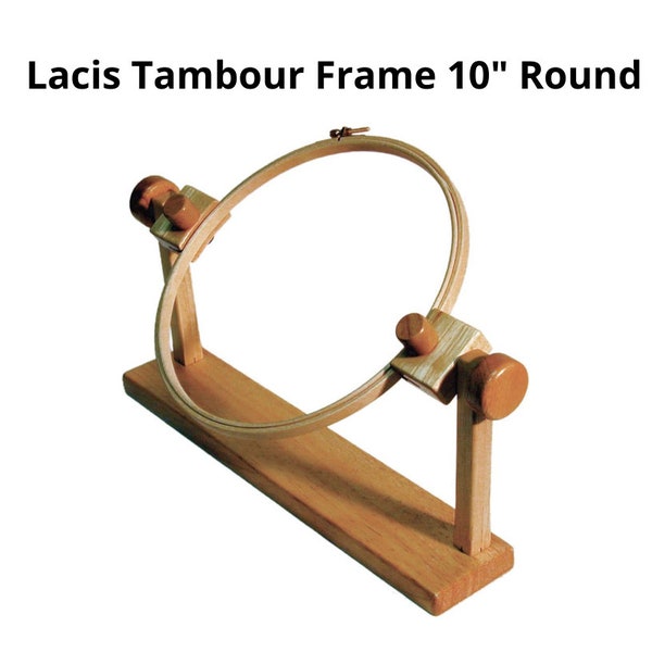 Lacis Tambour Frame 10"- frame and stand allowing 360 degree rotation/ Embroidery Hoop Support/ Stand Hoop/ Support for Hoop/ Hoop Holder