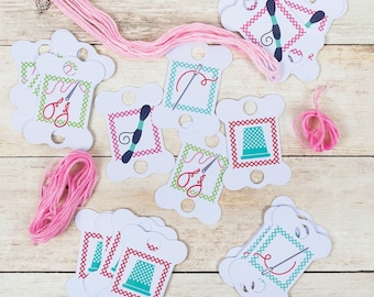 20 x flosdraaddruppels Stitchy FlossBitties van Sew Emma - plastic flosdraaddruppels