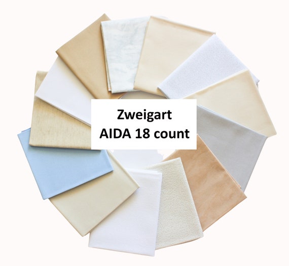 18ct ZWEIGART Aida Fabric, Fabric to Stitch, Cross Stitch Fabric