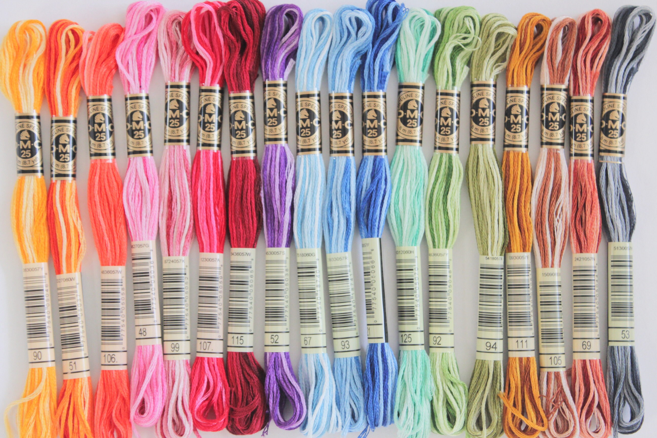 DMC Variegated Embroidery Floss DMC Mouline Special 25 Art Etsy Canada