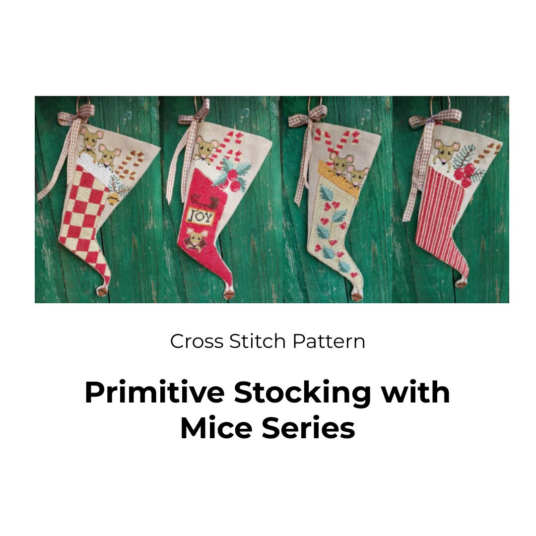 Blank Christmas Mini Stocking Ornaments, Cross Stitching Materials