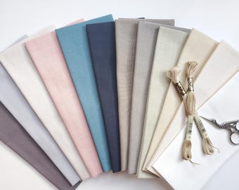 Embroidery Fabric by Cosmo Japan (14in x 20.5in) - Needlework Fabric 100% cotton