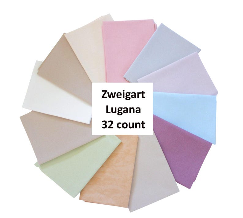 32ct ZWEIGART Lugana (Murano)/ Evenweave Fabric/ Fabric to Cross Stitch - Available in 18" x 13", 18" x 27" and by the Yard image 2