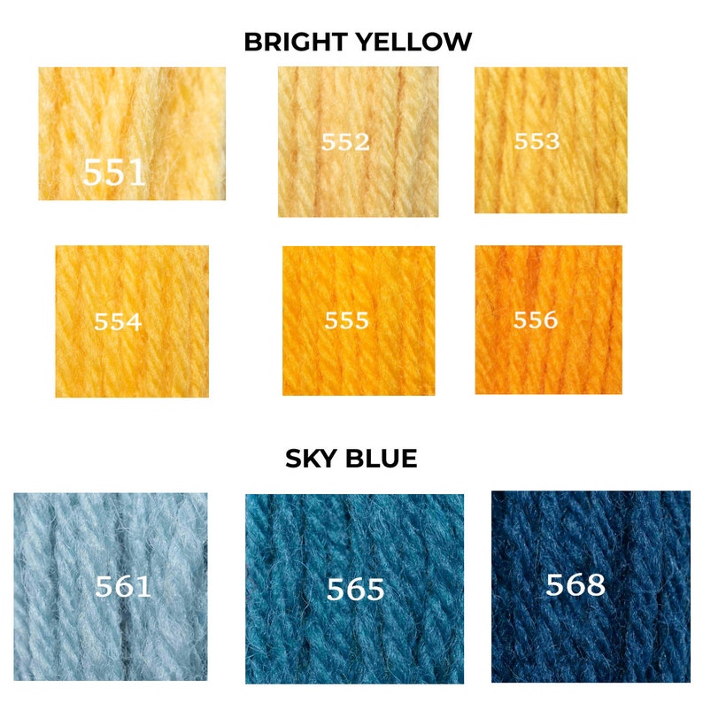 CREWEL WOOL (2ply) by Appletons - Crewel Skein 25m/ FLAT Shipping ...