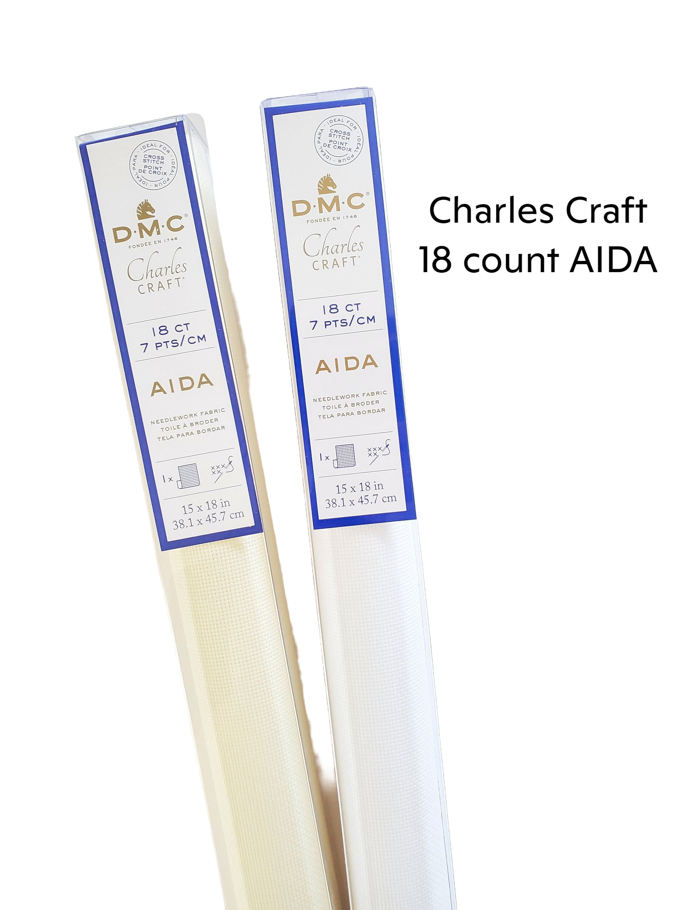 Charles Craft Gold Standard Aida 18 Count 15x18 Box-antique White 