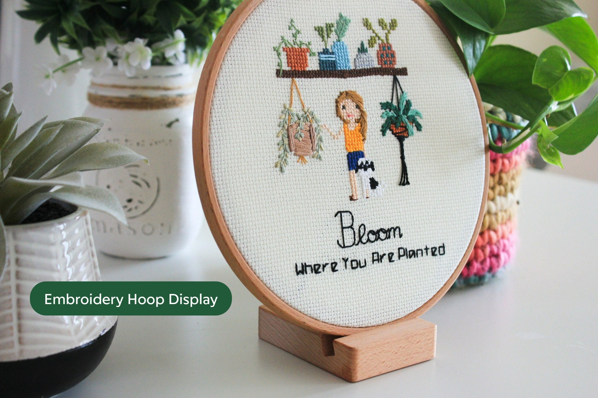 3 Easy and Attractive Ways to Display Embroidery Hoops