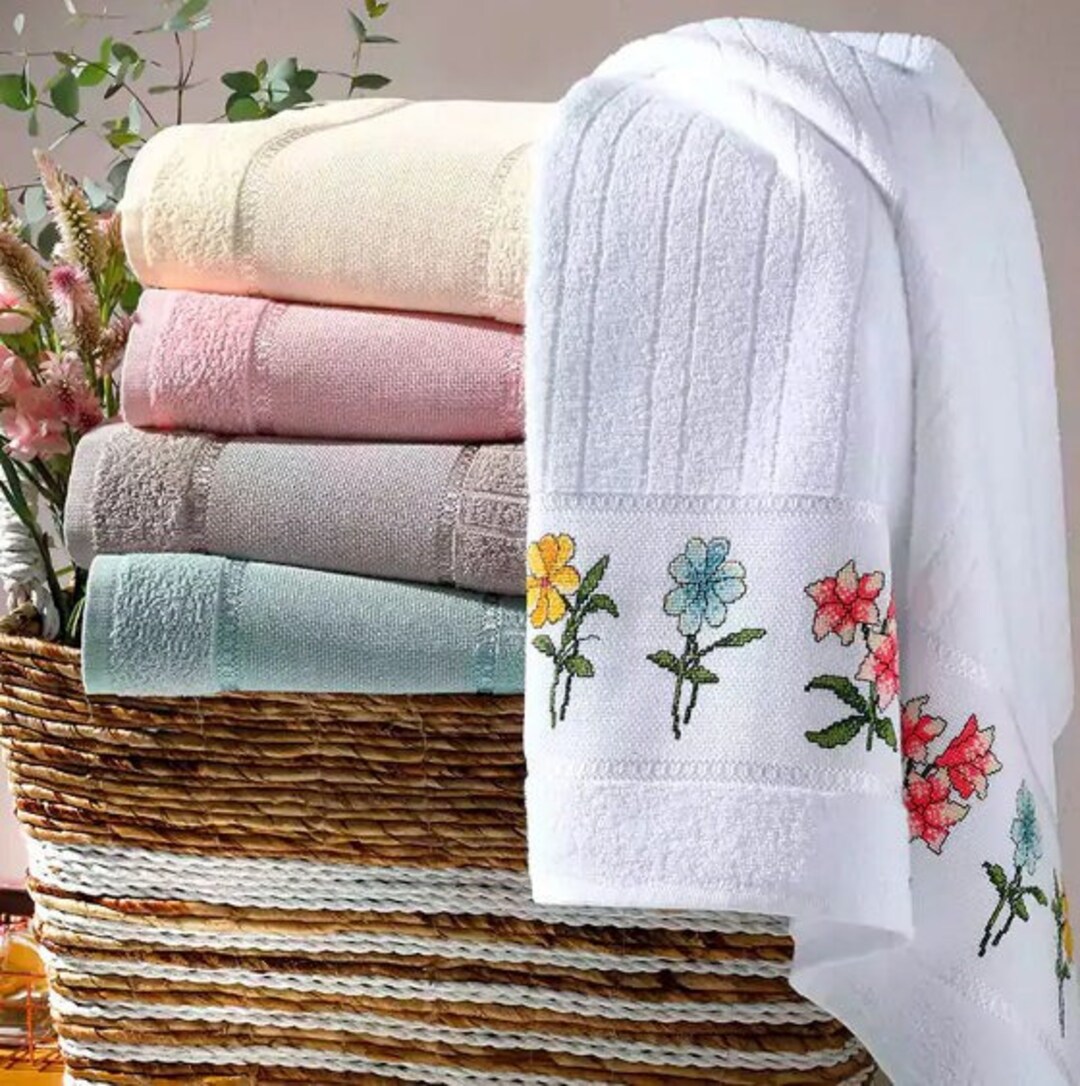 Towel to Cross Stitch Bath Towel Hand Towel Fingertip/facetowel, Needlepoint Towel, AIDA Towel