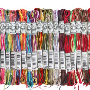 DMC Coloris  8m (8.7yd), DMC Embroidery Floss, Cross Stitch Cotton Thread, DMC Cotton Thread, Dmc Thread, Dmc Collection, Two Color Floss